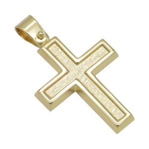 Χρυσός σταυρός Κ14-Κ9 ΤΒ102Κ